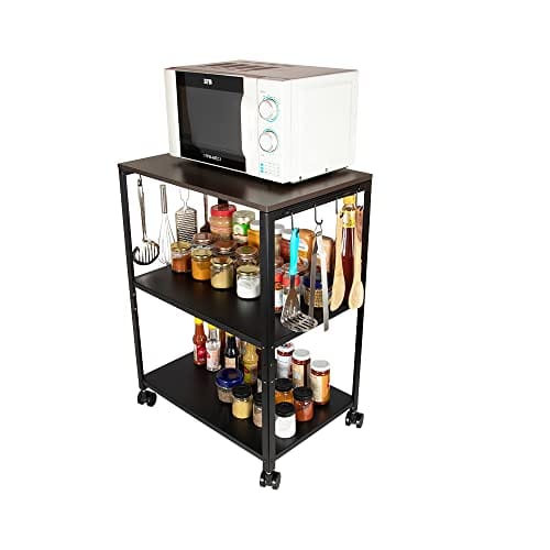 3 Tier Microwave & OTG Stand Carbon Steel