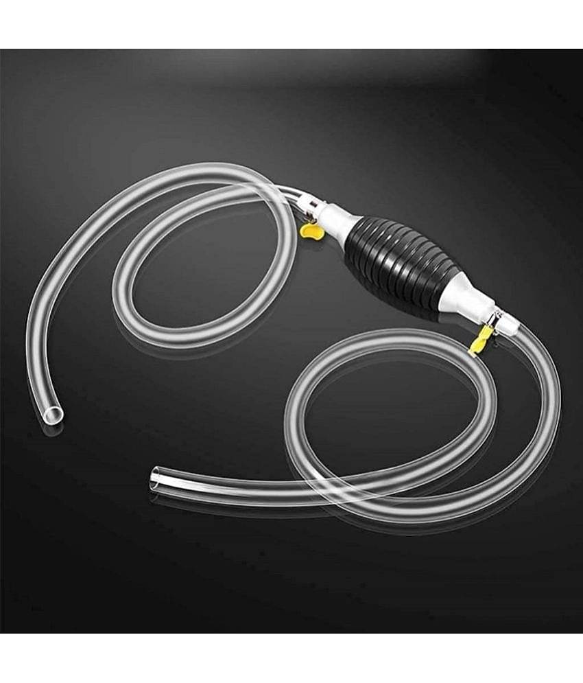 Fuel Transfer Pump Kit - Tank Sucker Latest High Flow Hand Pump Portable Manual Car Fuel Transfer Pump with 2M Hose for Water Fish Tank (2 M)