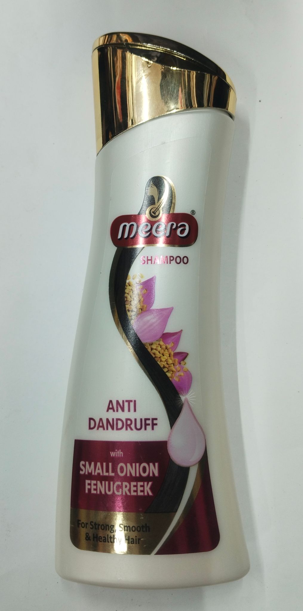 Meera Shampoo Anti Dandruff With Small onion Fenugreek For strong, smooth & healthy hair 
