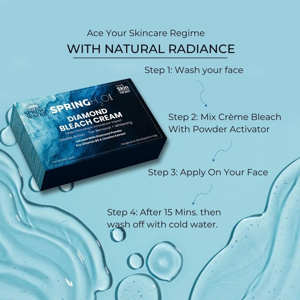 SPRING H2O Diamond Bleach Cream - Deep Cleansing & Intracellular Impact