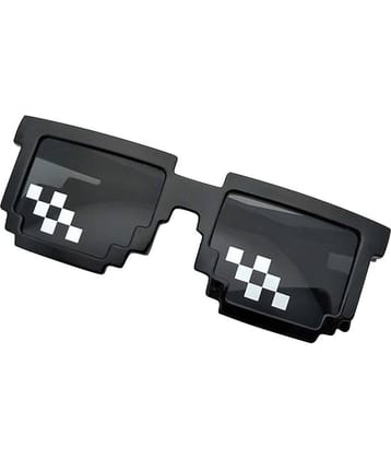 Creature Black Square Sunglasses ( Pack of 1 )