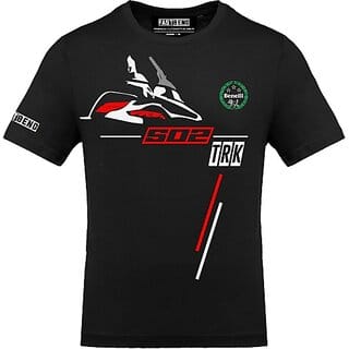 FastB Men Printed Round Neck Black T-Shirt