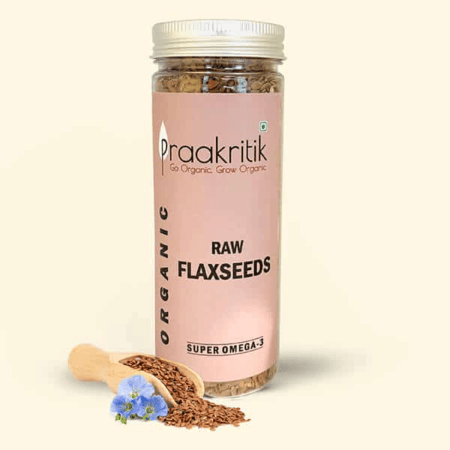Praakritik Organic Raw Flaxseeds 200g