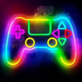 Eurotex Arcade Neon Sign Gaming Neon Signs Board for Wall Decor Ghost Game Neon Lights Board LED Light Up Signs for Gaming Room Man Cave Bedroom Neon Wall Light Gift for Arcade Gamer Teens