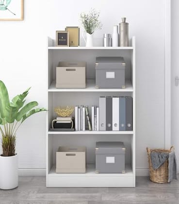 Enigmatic Woodworks Wooden Large Open Bookshelf Multipurpose for Home Rack Showcase Organizer for Living Room