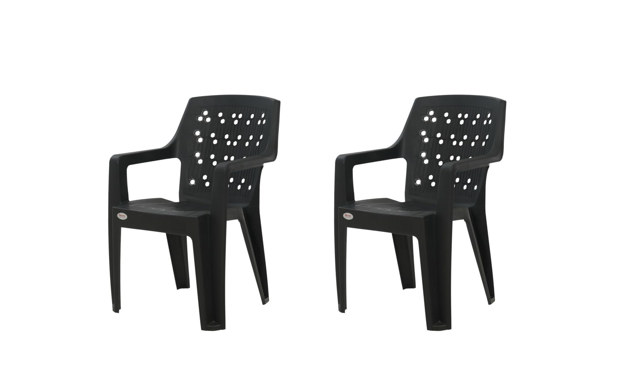 Supreme Furniture Cook Plastic Chair with Armrest | Suitable for Home, Garden, Office, Living Room, Cafeteria, Restaurant, Hotel, Resort, Indoor & Outdoor