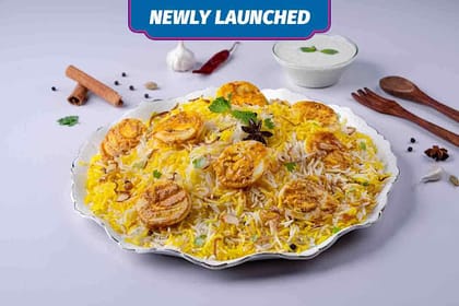 Lucknowi Egg King Biryani (Serves 1-2)