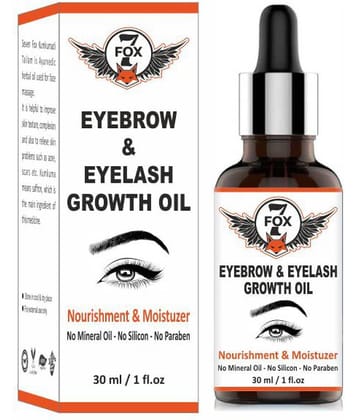 7 FOX 100% Pure Eyebrow & Eyela sh Growth Oil Eyebrow Oil Eye Mask 30 mL