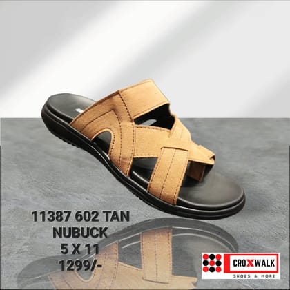 11387 602 Tan Nubuck G No 10 Mens Sandal