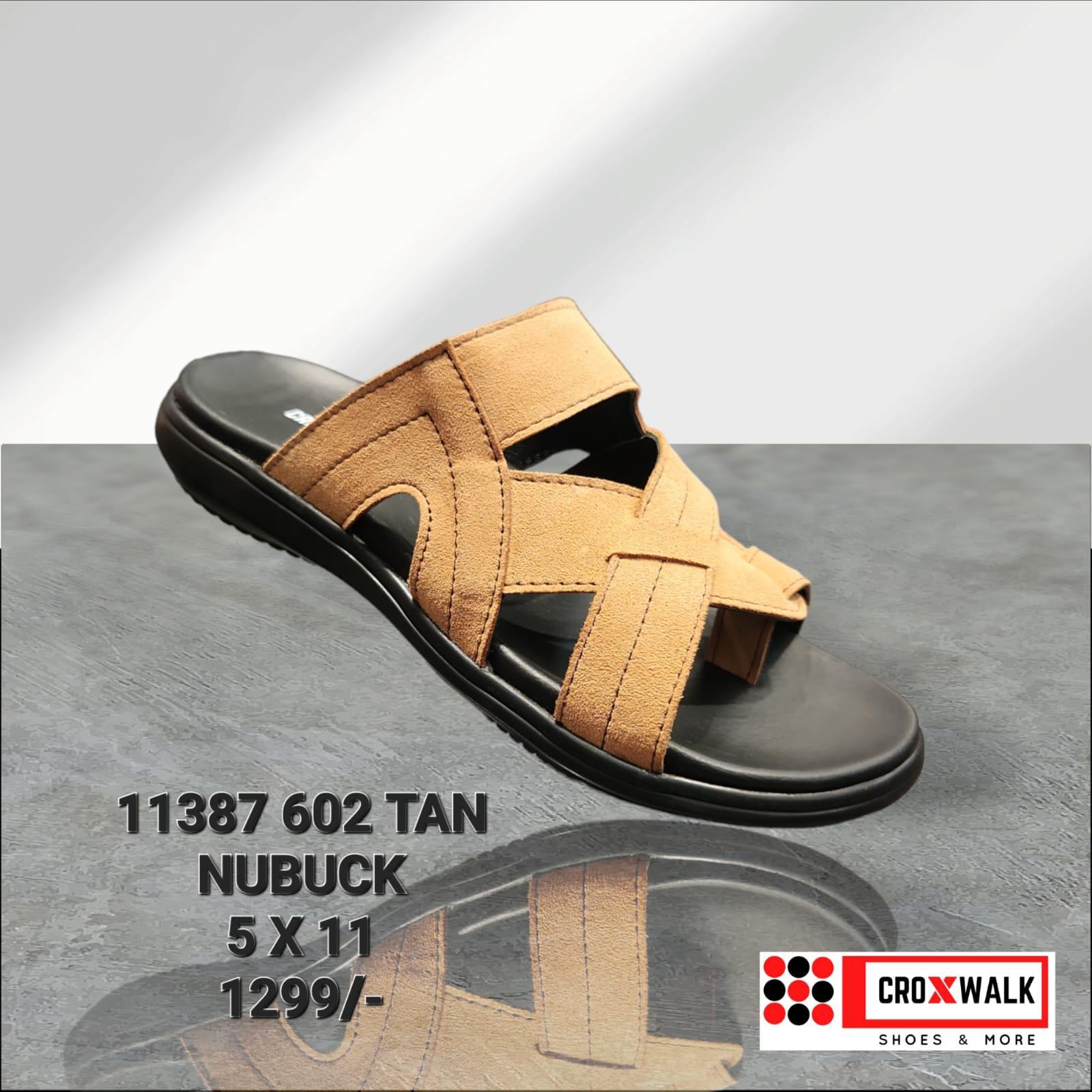 11387 602 Tan Nubuck G No 10 Mens Sandal