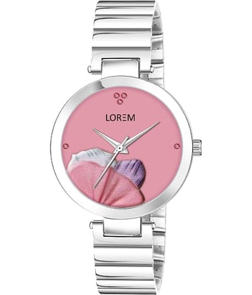 Lorem Silver Metal Analog Womens Watch