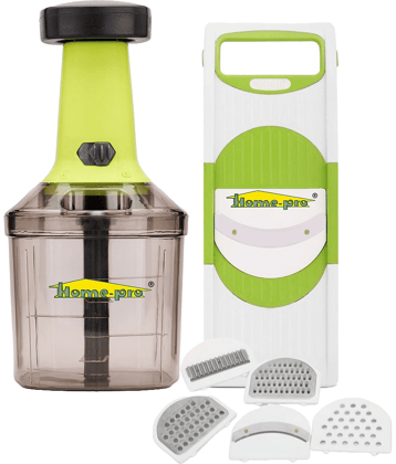 HomePro - Multicolor Plastic Mannual Chopper 1000 ml ( Pack of 2 )