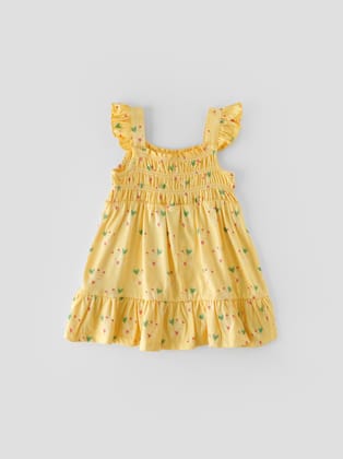 Stylish & Comfy Printed Dress for Girls-6-9 M