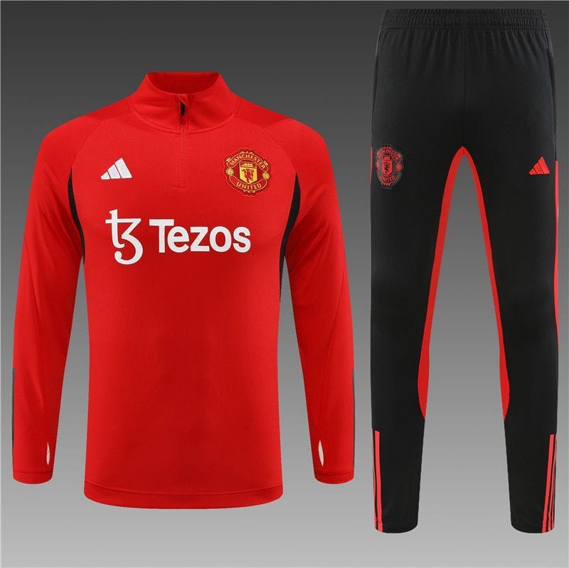 Manchester United Red Training Suit 23 24 Season-S