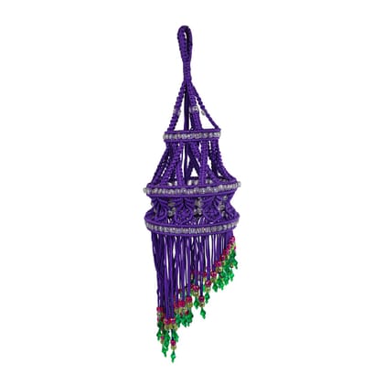 Handmade Jhumar Design Made with Attractive Multicolour Beads
