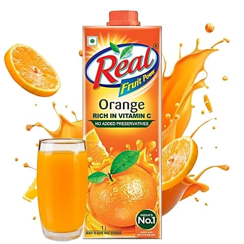 Real Fruit Power Orange Juice, 1 L