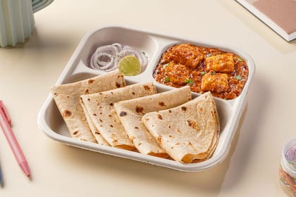 Paneer Tikka Masala Chapati Lunchbox Paneer Tikka Masala Chapati Lunchbox