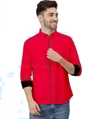 P&V CREATIONS - Blue Cotton Blend Regular Fit Men's Casual Shirt (Pack of 1)