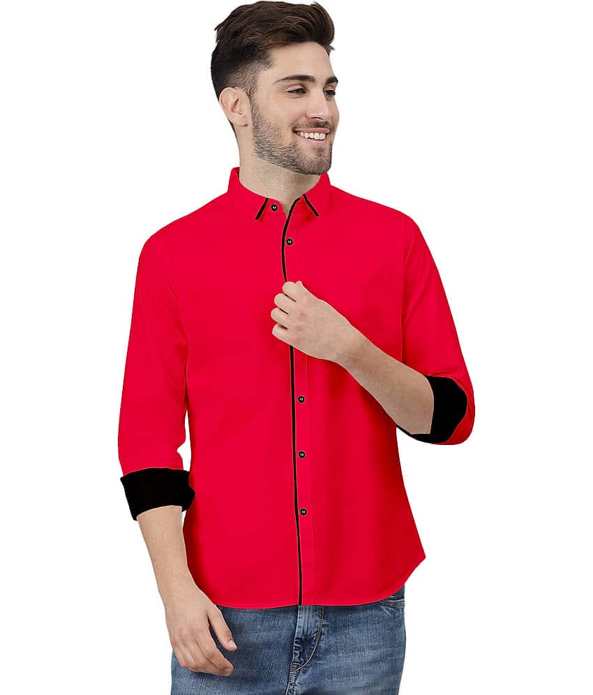 P&V CREATIONS - Blue Cotton Blend Regular Fit Men's Casual Shirt (Pack of 1)