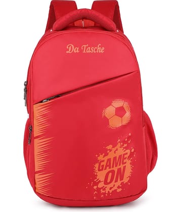 Da Tasche Red Polyester Backpack For Kids