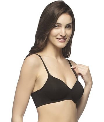 Amante Cotton Lightly Padded Women's T-Shirt Bra ( Black )