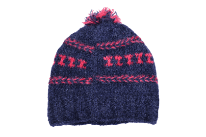 SARAS Aajeevika, Handwoven | woolen Cap | SHG Product | Himachal Pradesh | Winter & Outdoor |Warm & Stylish | Blue & Red