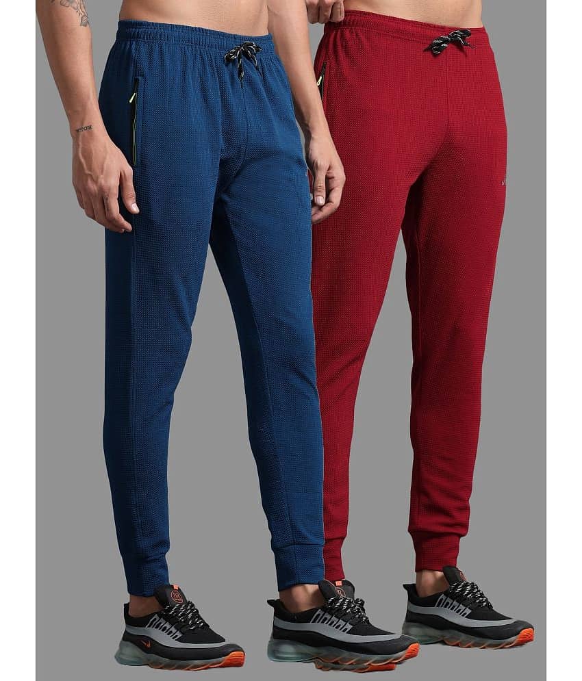 JILZ Multicolor Polyester Men's Joggers ( Pack of 2 )