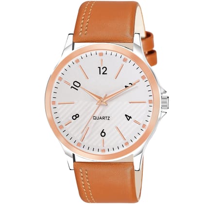 Silver Stylish Dial Analog Watch for Men LR94