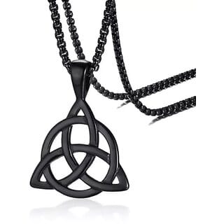 Geometric Pendant with chain