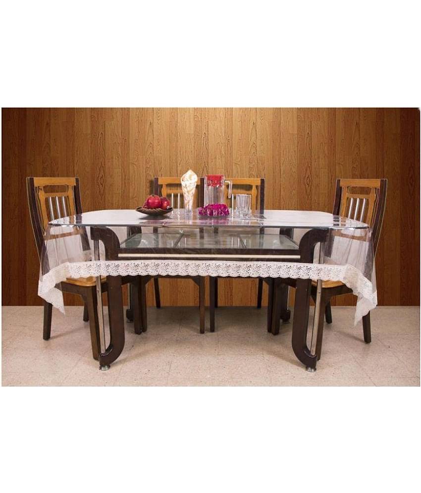 Casa Furnishing 6 Seater Transparent PVC Single Table Covers