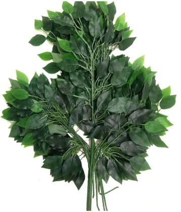 RealPBR - Green Ficus Artificial Flower ( Pack of 6 )