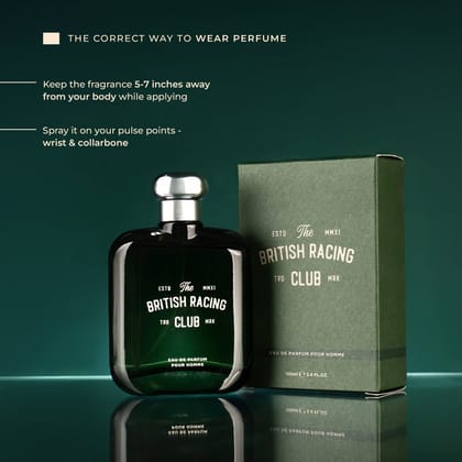 The British Racing Club Green Perfume For Men 100ml