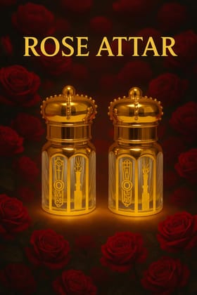 Rose Attar, Gulab Attar of Roses : 5ml - 2 | Long Lasting Floral Attar for Men & Women |