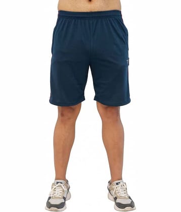TF Navy Cotton Blend Men's Shorts ( Pack of 1 )