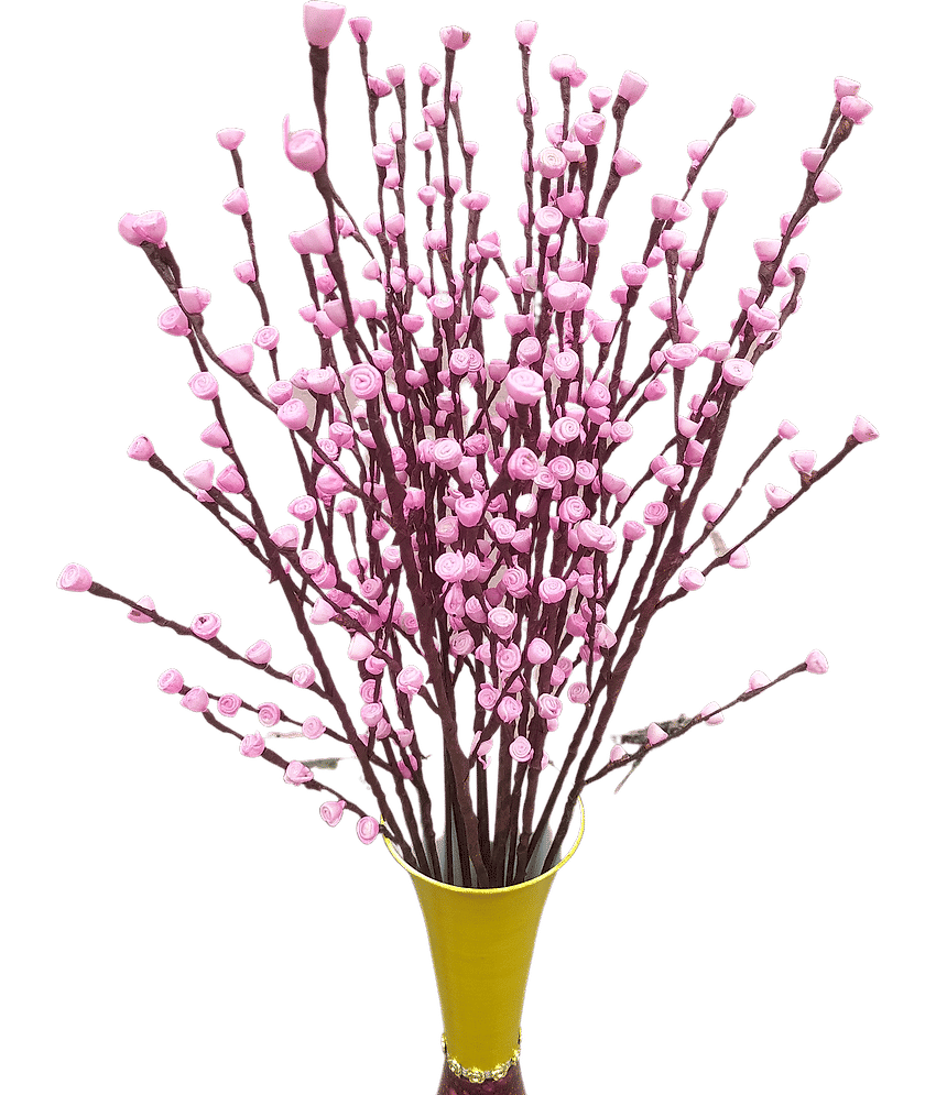 Fab n Style Rose Pink Artificial Flowers Bunch - Pack of 1