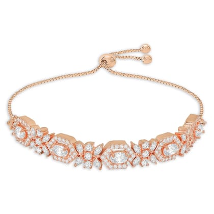 Rose Gold Plated Crystal Bracelet