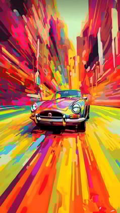 Vintage Car Canvas WallArt