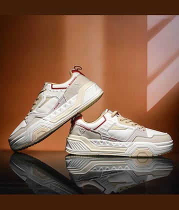 ASIAN MOJO-07 Beige Men's Sneakers