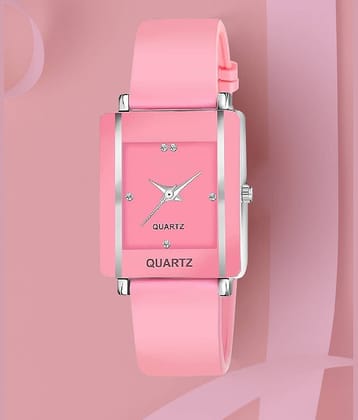 Trex Pink Silicon Analog Womens Watch