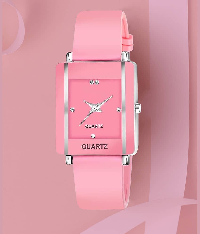 Trex Pink Silicon Analog Womens Watch