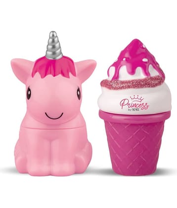 Princess Wonderland Lip Care Combo Kit - Pre-Teen Girls, Snowball Lip Balm & Icecream Lip Gloss