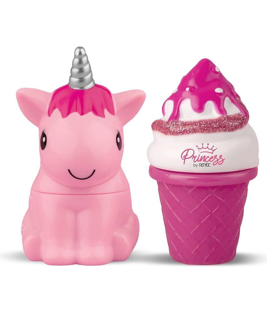 Princess Wonderland Lip Care Combo Kit - Pre-Teen Girls, Snowball Lip Balm & Icecream Lip Gloss