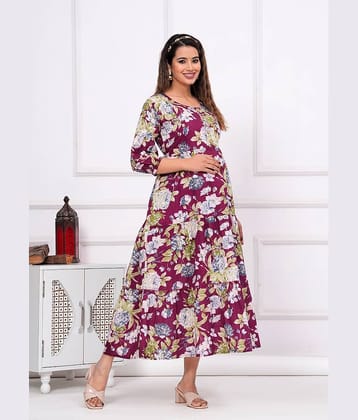 Nevisha Style Multi Color Cotton Maternity Kurta Single