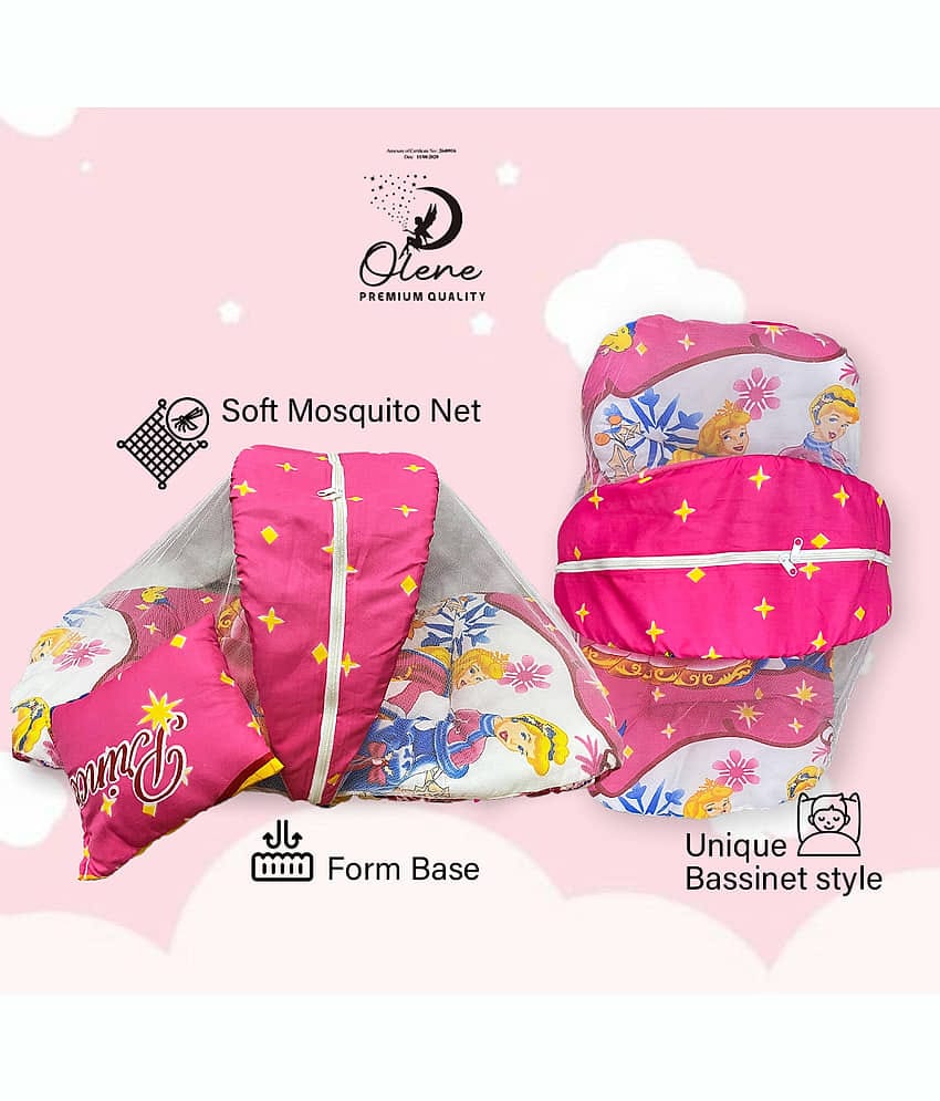 OLENE - Pink Cotton Tent Mosquito Net ( Pack of 1 )