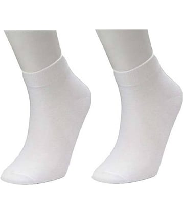 Tahiro White Formal Ankle Length Socks