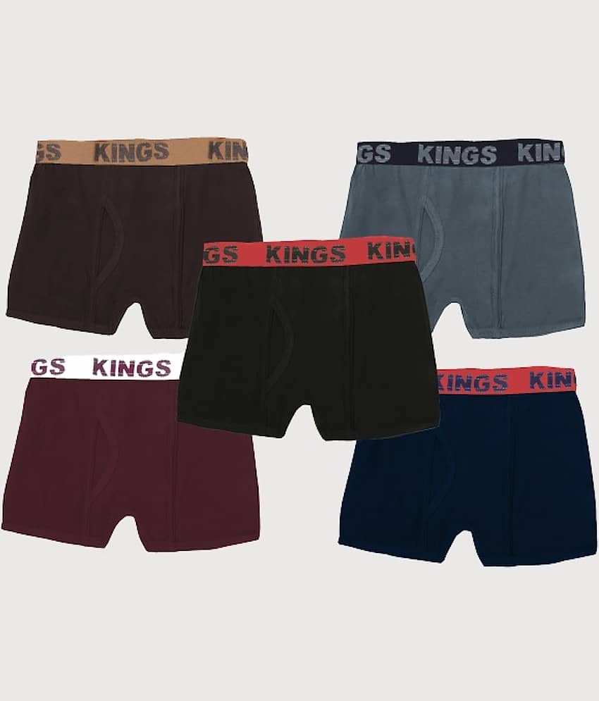 HAP Pack of 5 Boys Cotton Trunks ( Multicolor )