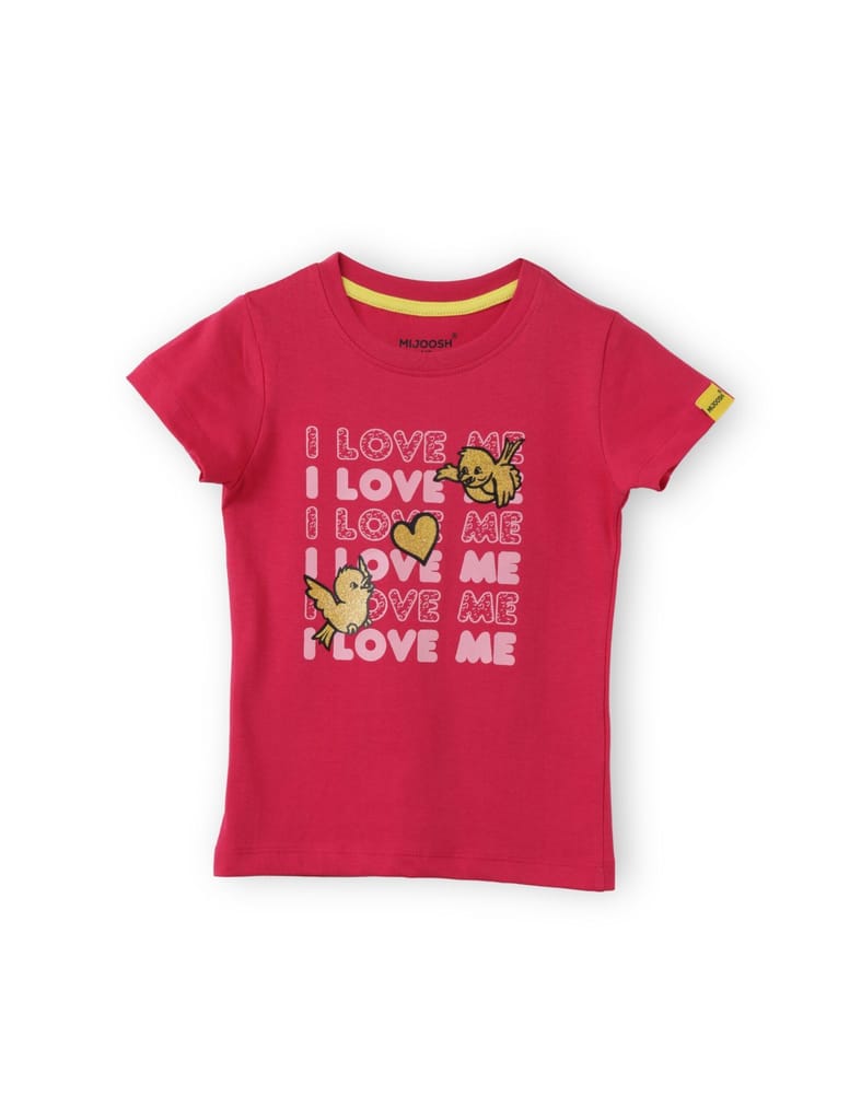 Stylish Kids Girls T-Shirt Atomizer Blue / Bright Rose Pink, Soft Cotton, Ages 2-6 (2pcs pack) 2