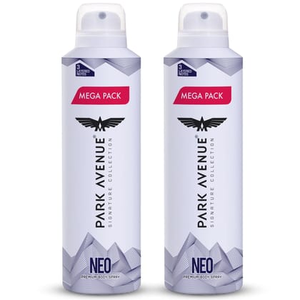 Park Avenue Singature Neo Deo Fresh Body Spray Mega Pack For Men, 220Ml (Pack Of 2)