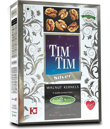 Tim Tim Organic Silver Halves Walnuts Kernels, 250g