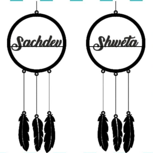 MDF Cutting Name Dreamcatcher With Customized Name.